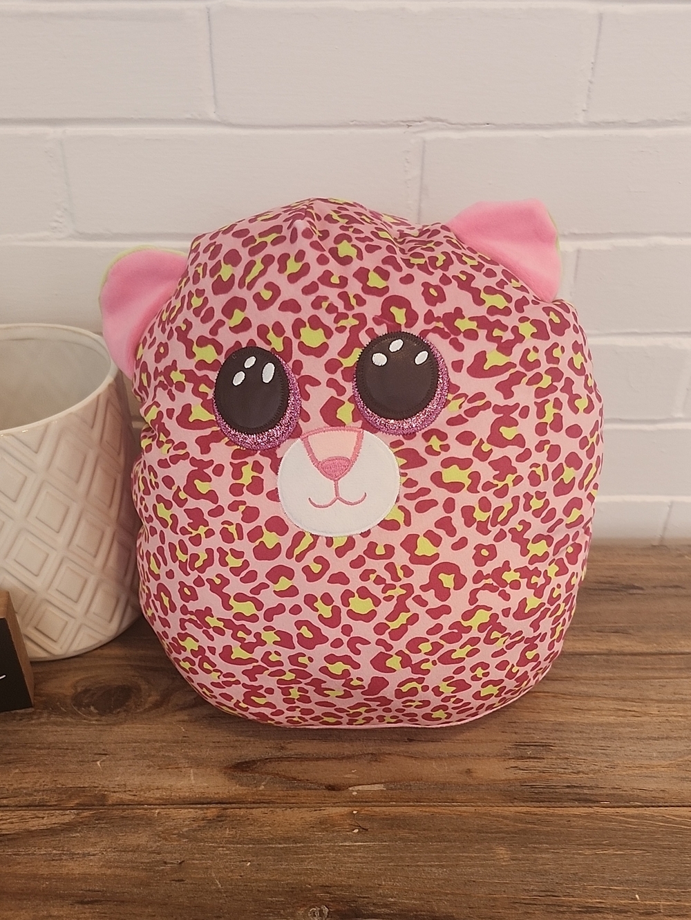 Ty Pink Leopard Print Stuffed Animal